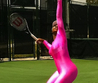 Serena Williams Pink bodysuit Twitter