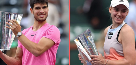 Carlos Alcaraz, Elena Rybakina Win Indian Wells Titles